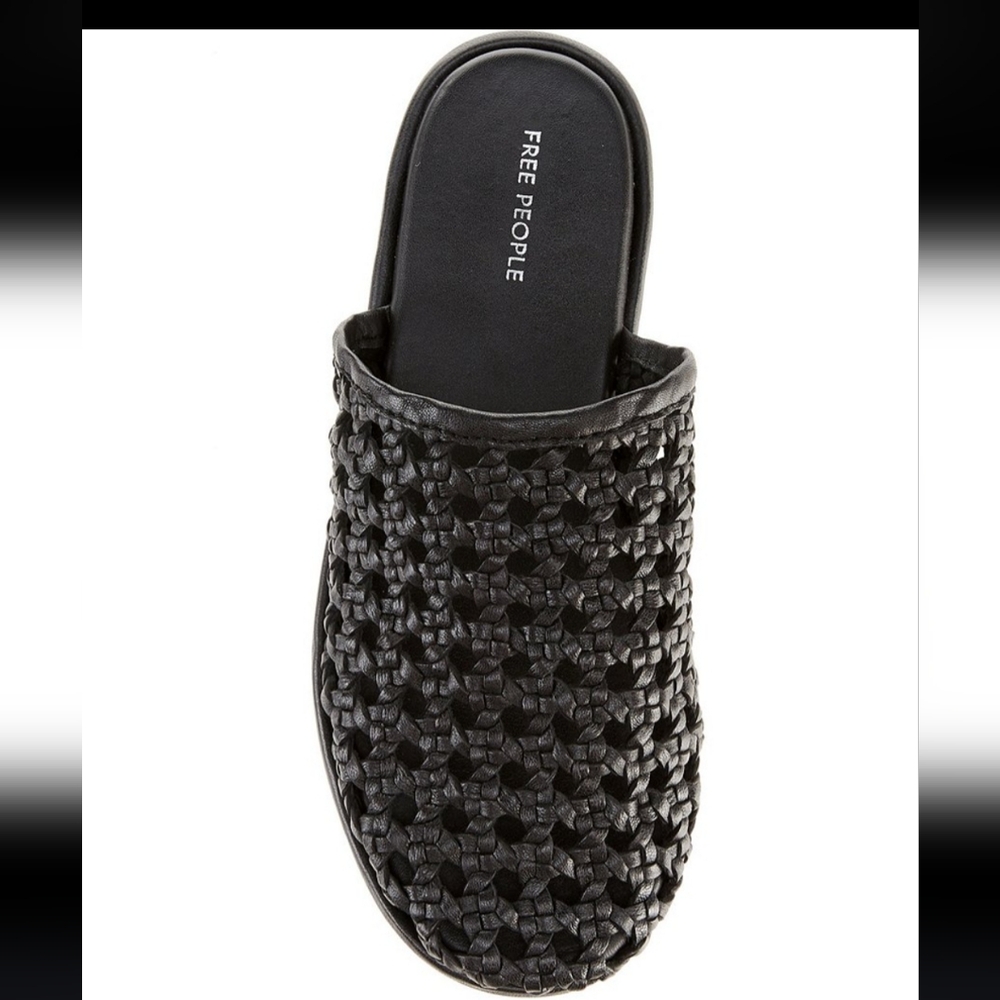 Free People Freya Woven Leather Flats 9.5 - Picture 2 of 3